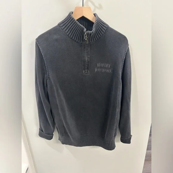 Harley-Davidson Men’s Quarter Zip Pullover – Size M - Picture 1 of 6